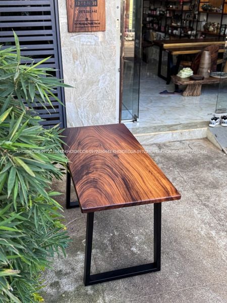  BÀN GỖ ME TÂY 120 x 60 x 3,5 cm 