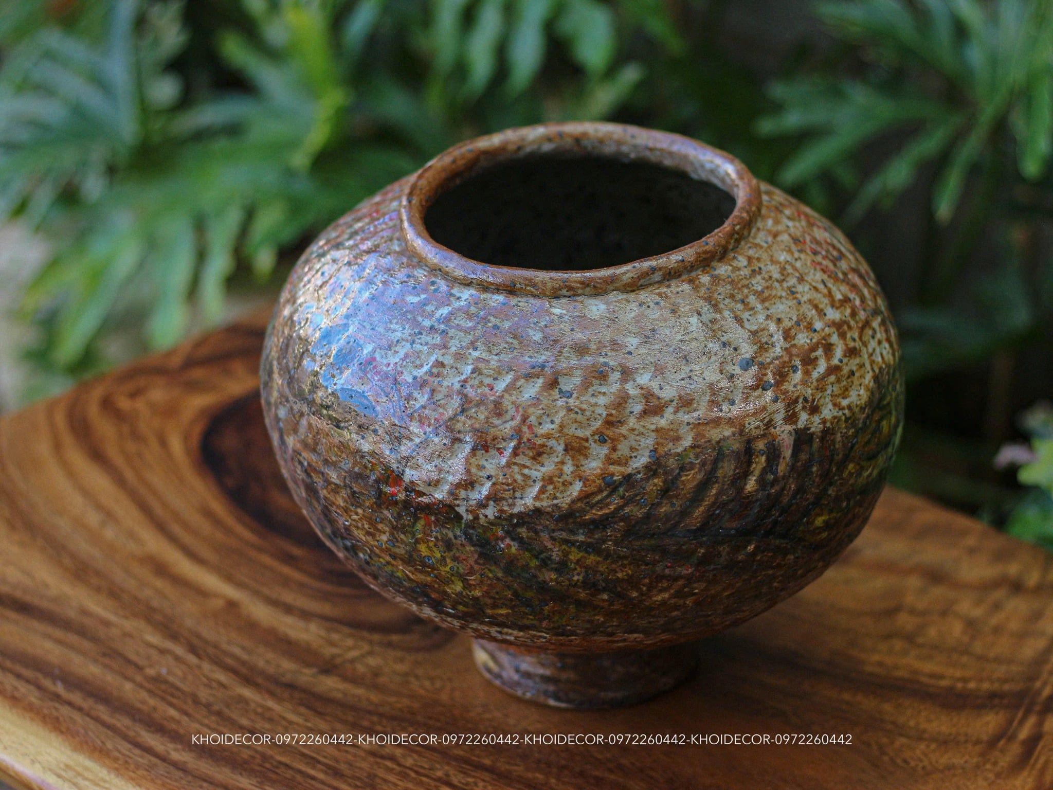  GỐM BỤT VUỐT TAY BE TRẠCH KHẮC CẢNH TÂY BẮC 