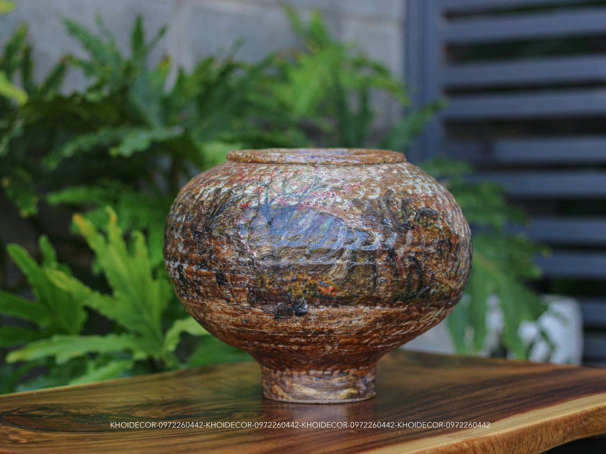  GỐM BỤT VUỐT TAY BE TRẠCH KHẮC CẢNH TÂY BẮC 