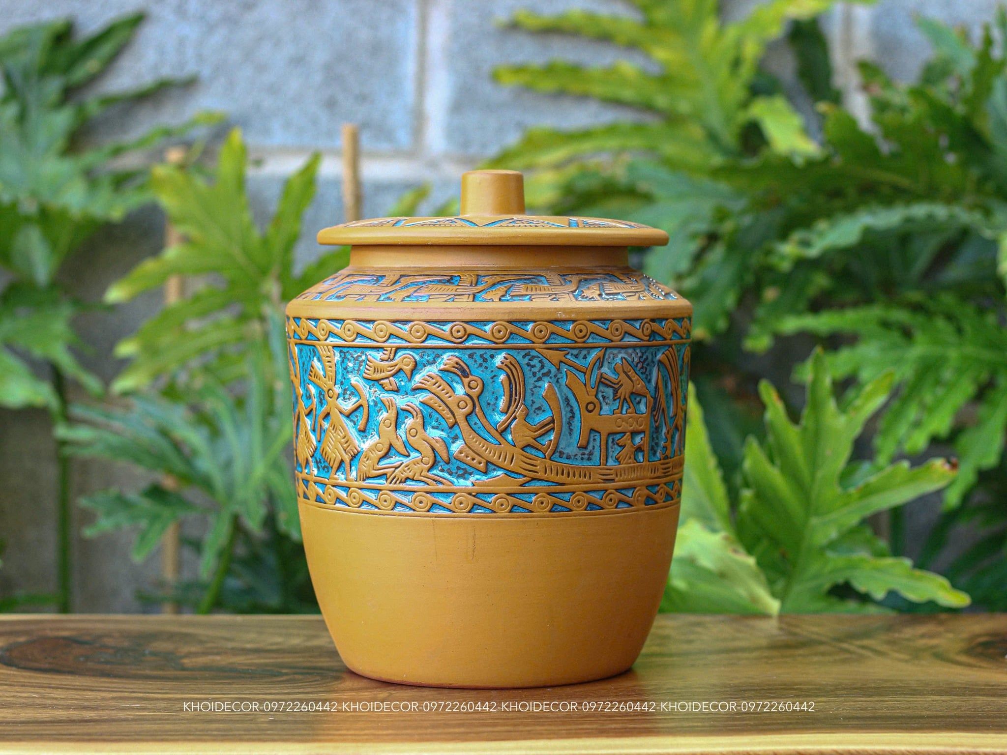  THẠP ĐỰNG GẠO – CHUM RƯỢU HỌA TIẾT TRỐNG ĐỒNG 