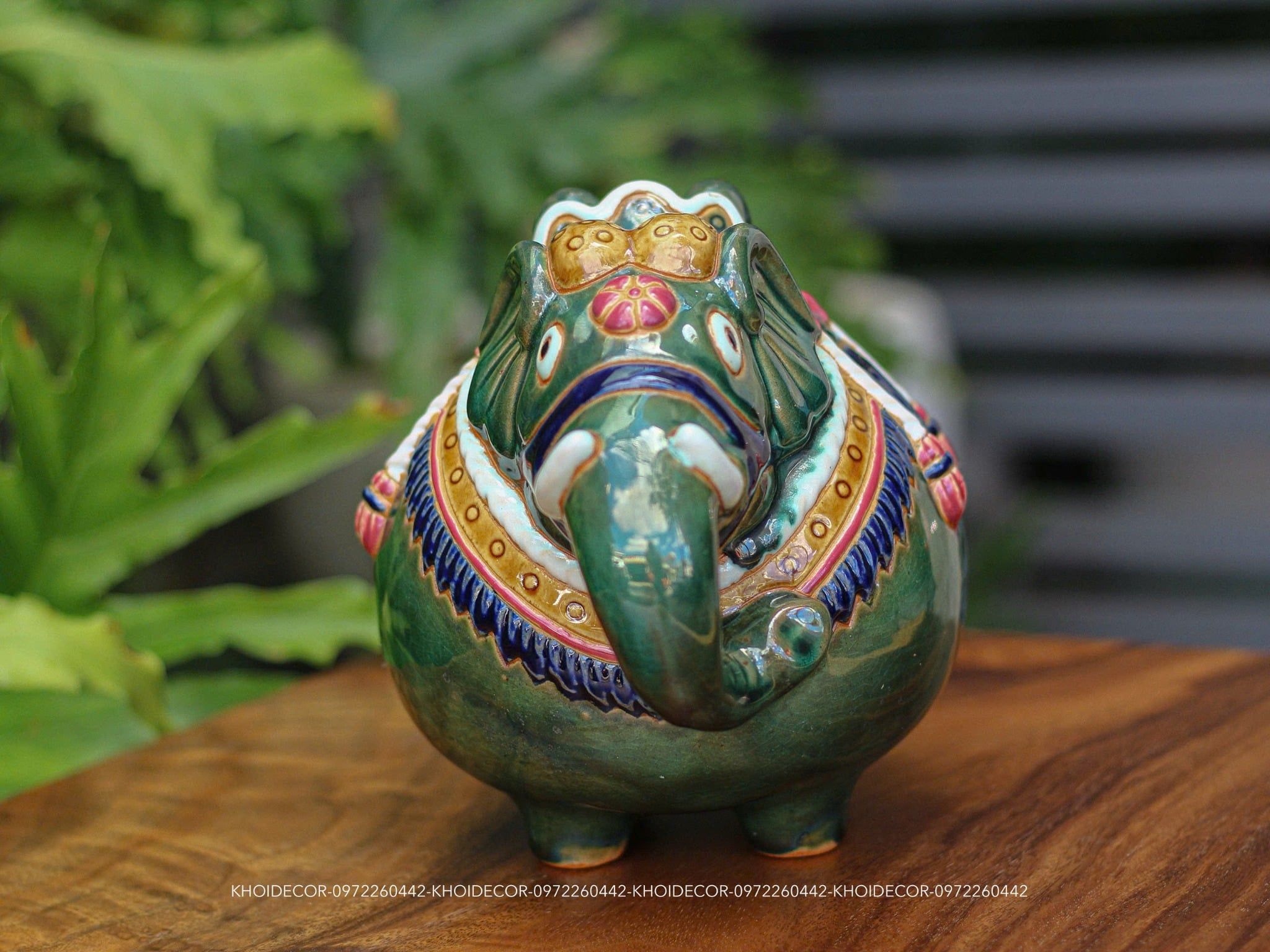  VOI KẸO GỐM BIÊN HÒA MÀU XANH SỮA 