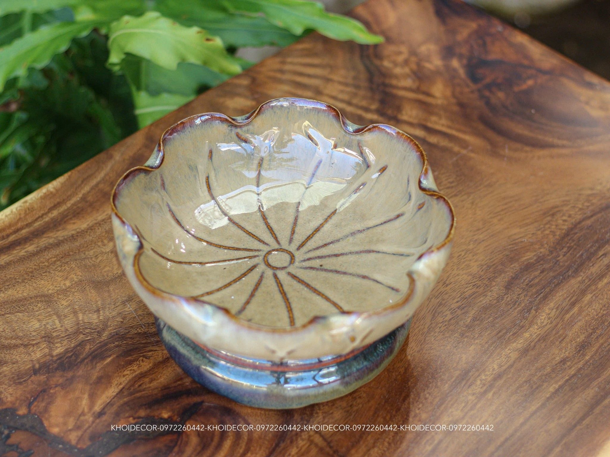  BÁT THẢ HOA BÁT TRÀNG KÈM ĐẾ 