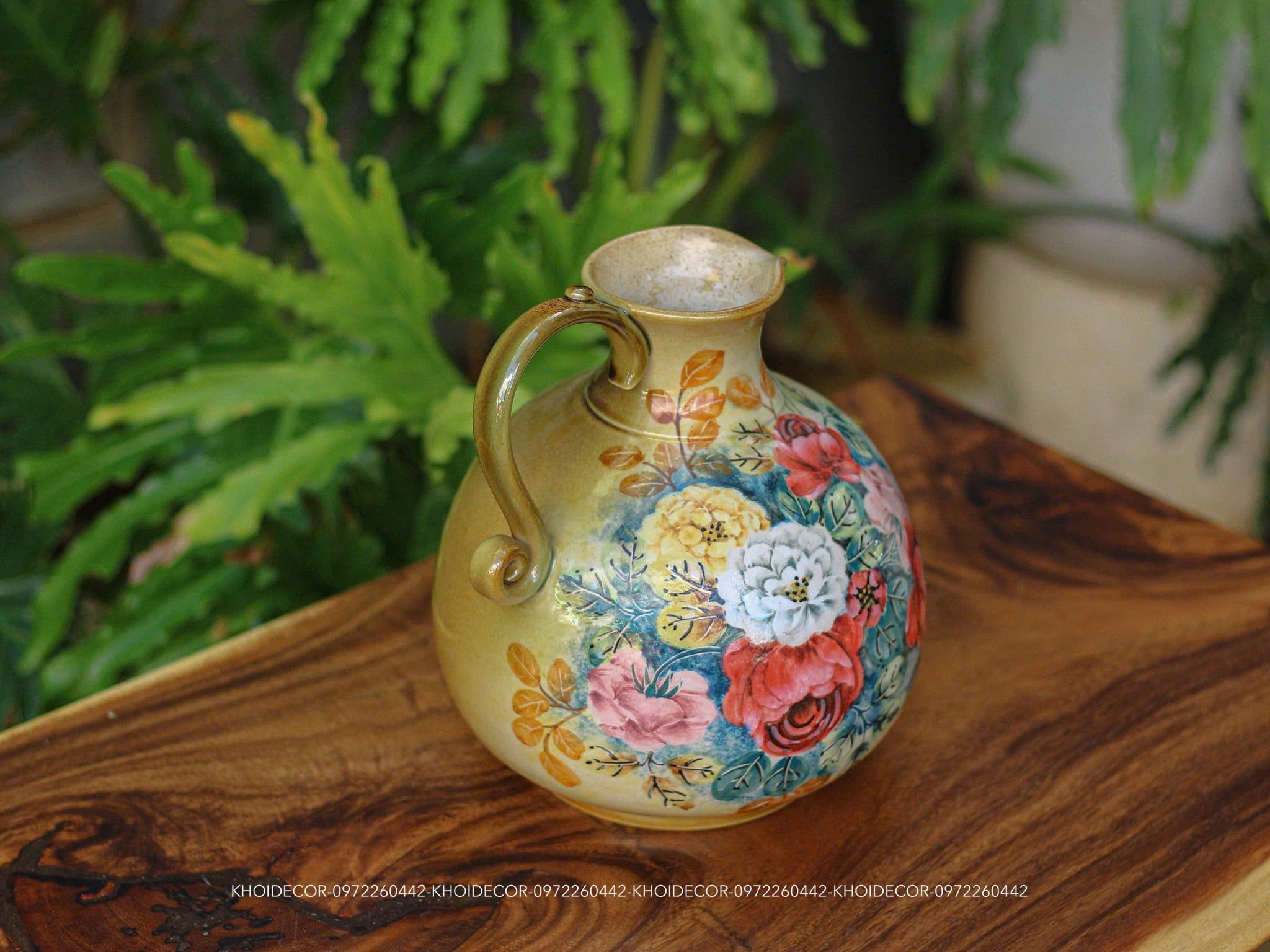  CA SỮA VẼ HOA HỒNG VUỐT TAY 