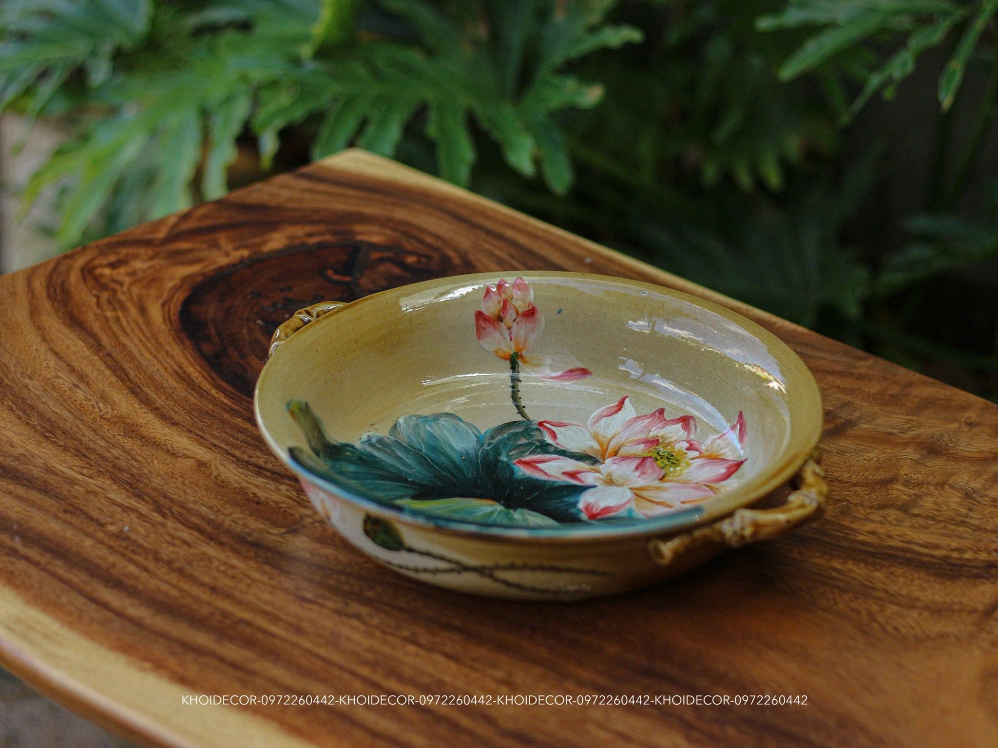  ĐĨA SEN GỐM TÂM AN 