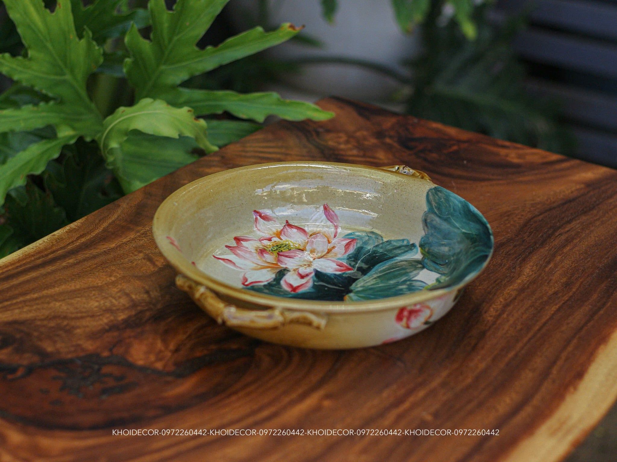  ĐĨA SEN GỐM TÂM AN 