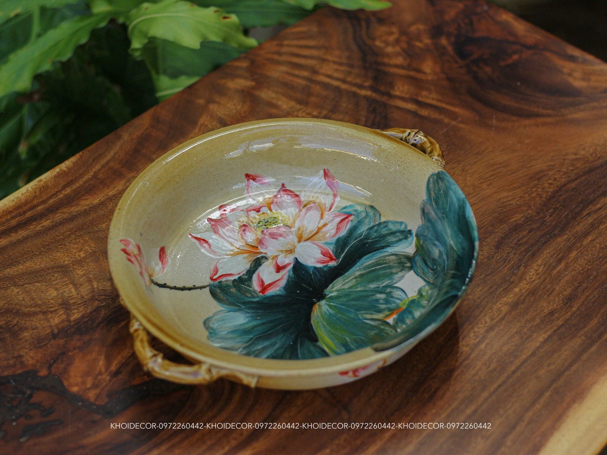  ĐĨA SEN GỐM TÂM AN 