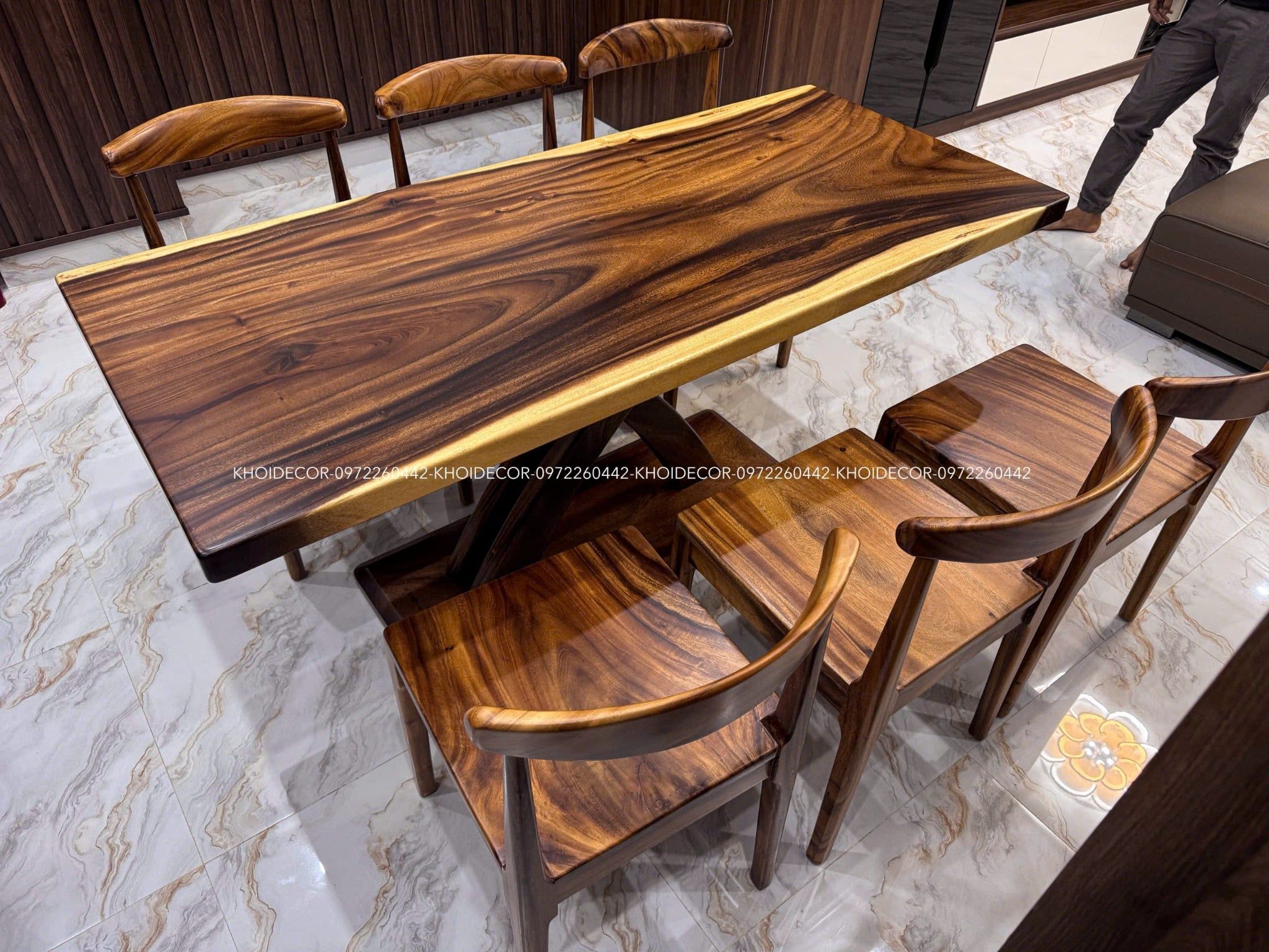  BÀN GỖ ME TÂY 160 x 70 x 5 cm 