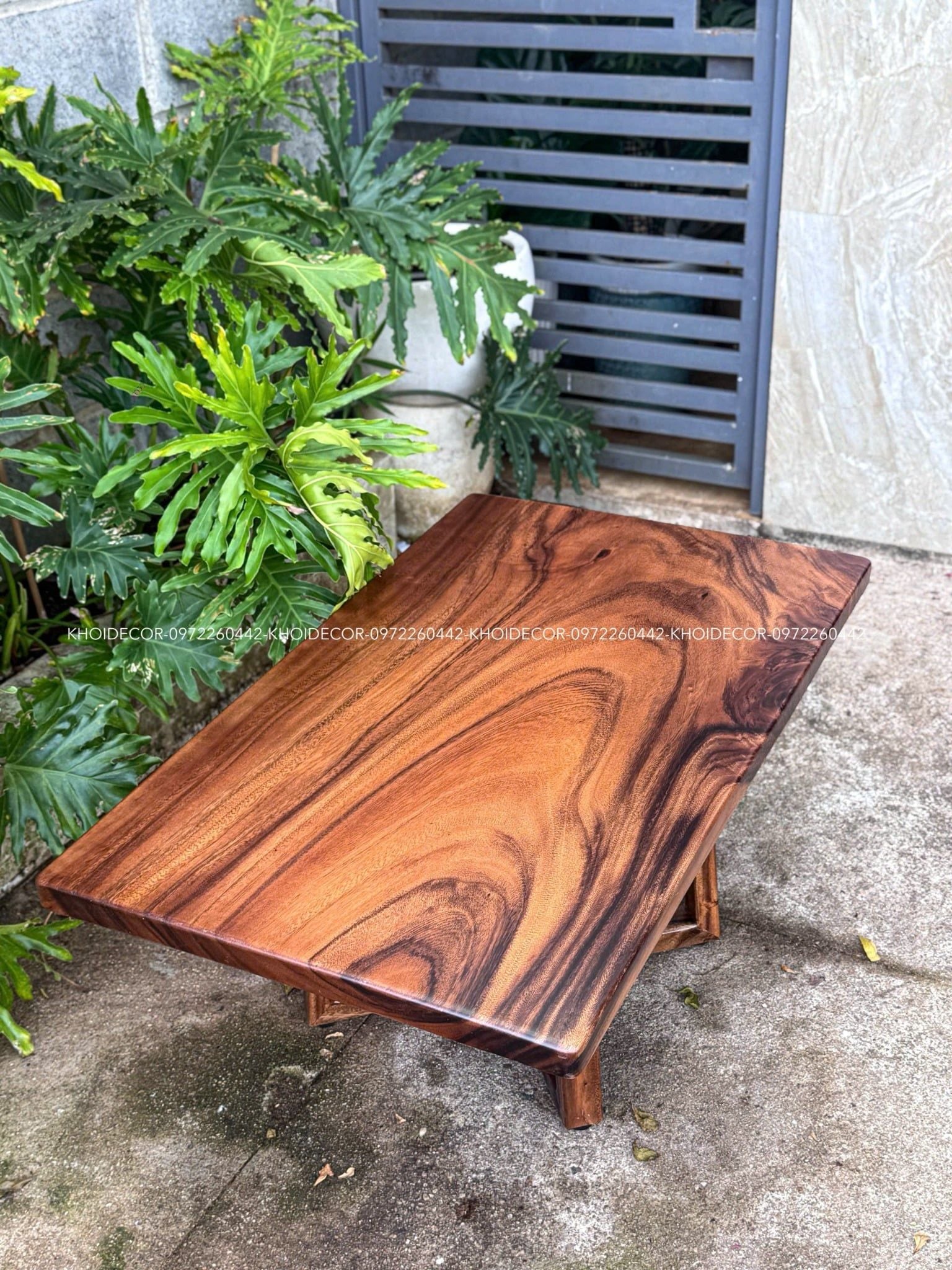  BÀN GỖ ME TÂY 100 x 60 x 3,5 cm 