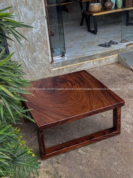  BÀN GỖ ME TÂY 90 x 90 x 45 cm 