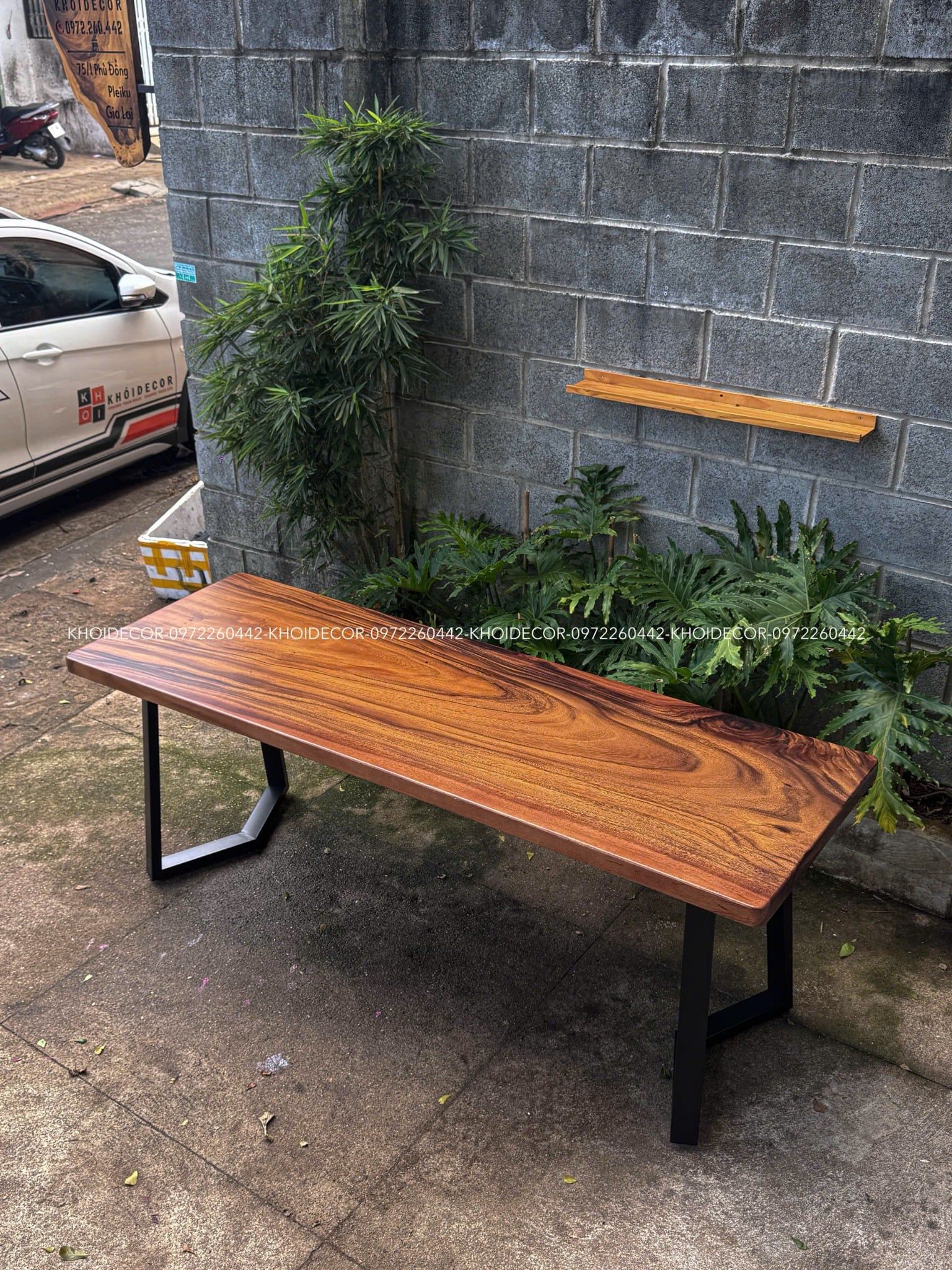  BÀN GỖ ME TÂY 200 x 67 x 5 cm 