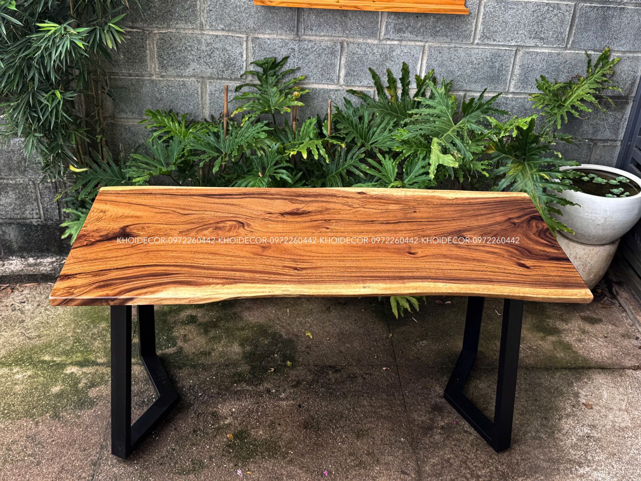  BÀN GỖ ME TÂY 160 x 70-75 x 3 cm 