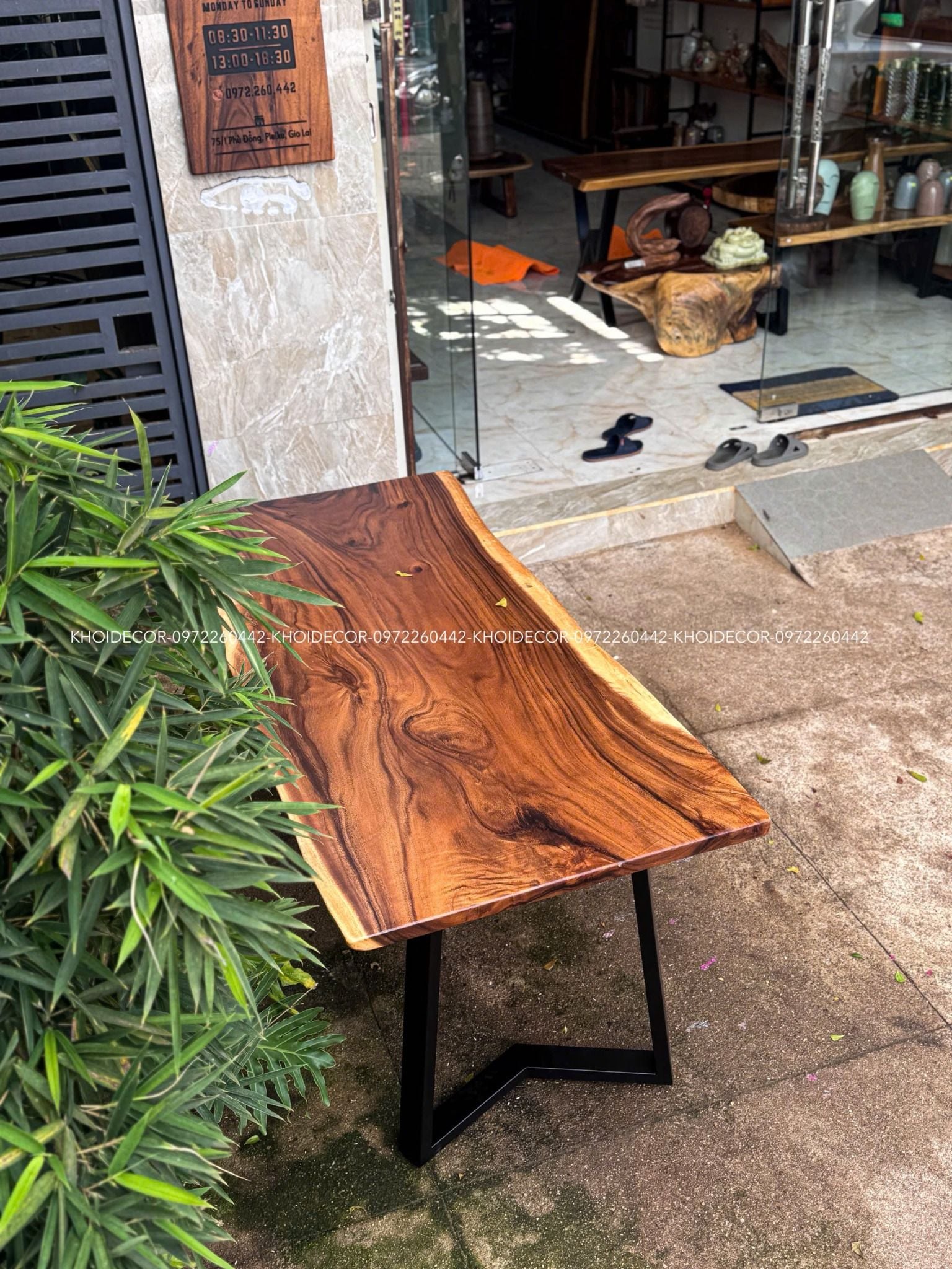  BÀN GỖ ME TÂY 160 x 70-75 x 3 cm 