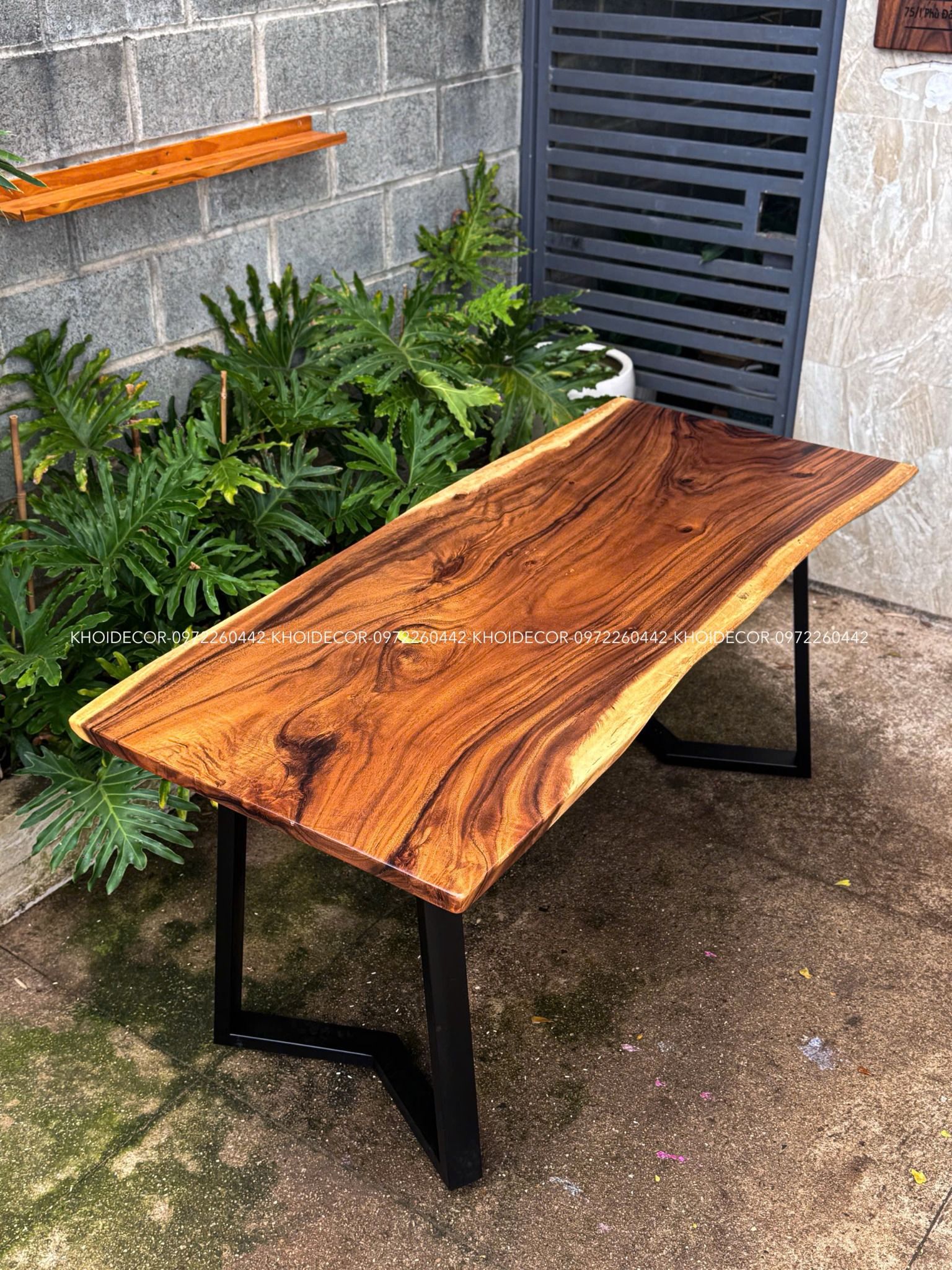  BÀN GỖ ME TÂY 160 x 70-75 x 3 cm 
