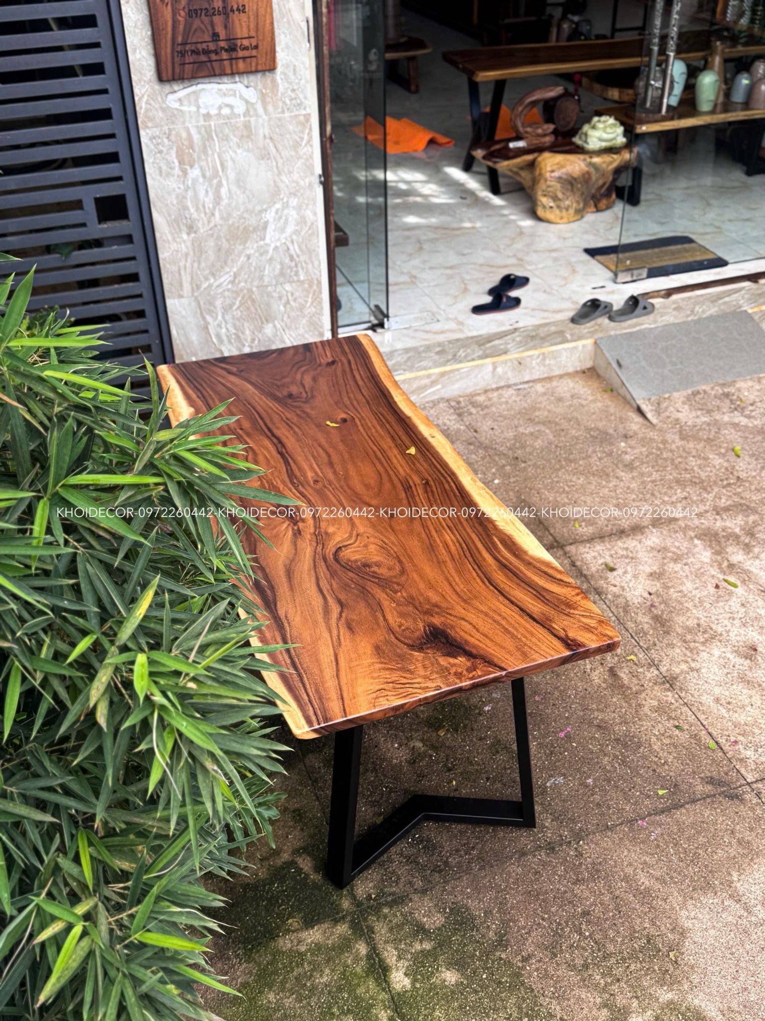  BÀN GỖ ME TÂY 160 x 70-75 x 3 cm 