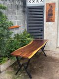  BÀN GỖ ME TÂY 204 x 64-56-62 x 5 cm 