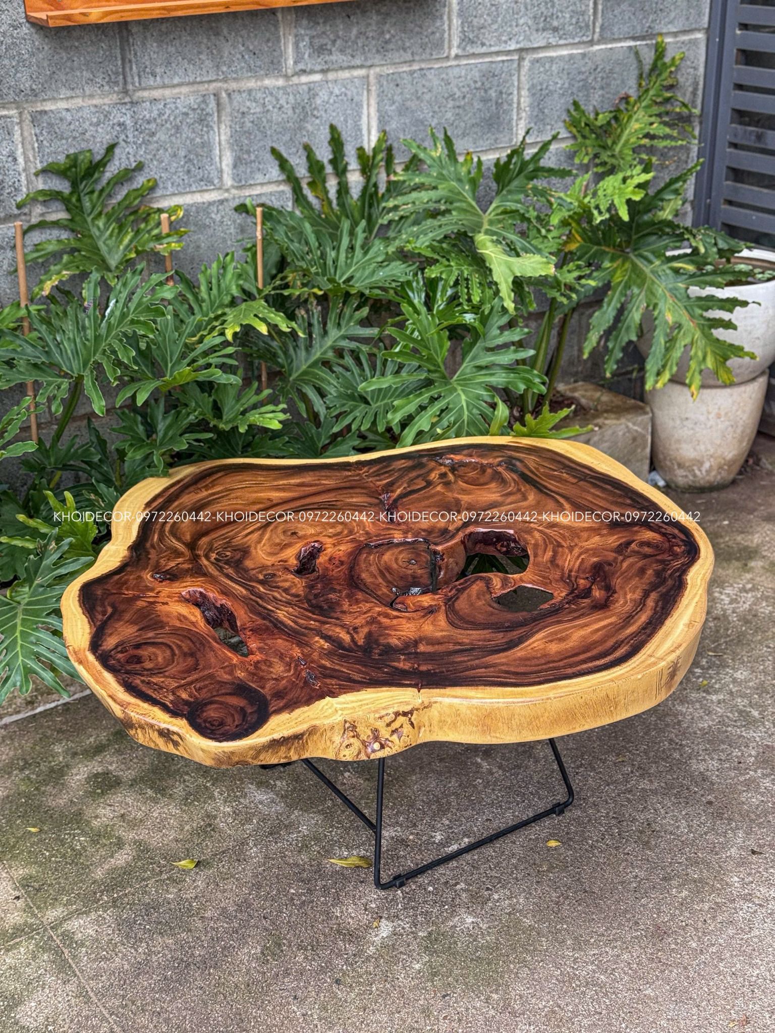  BÀN GỖ ME TÂY 105 x 95 x 7 cm 