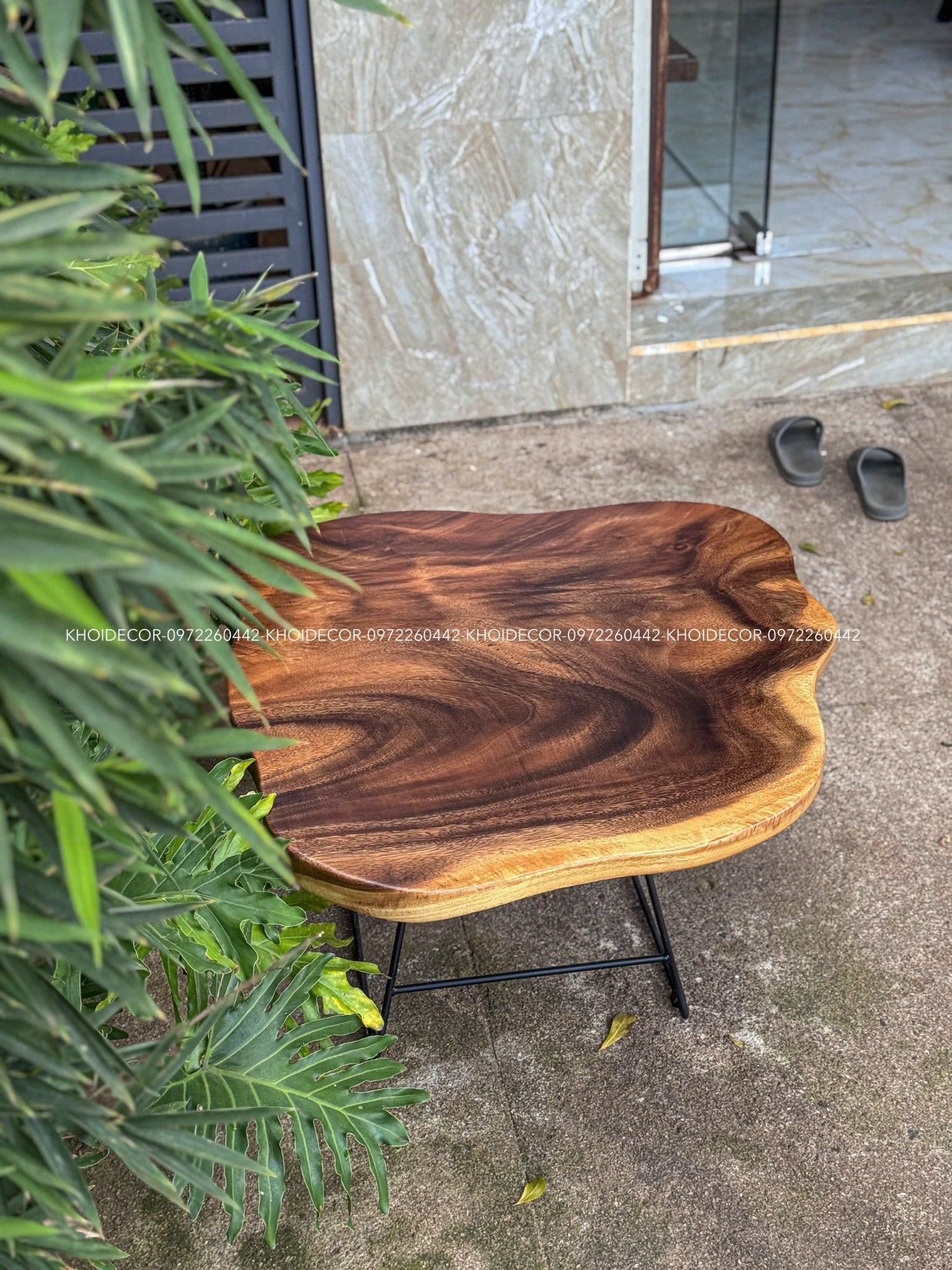  BÀN GỖ ME TÂY 80 x 75 x 4,5 cm 