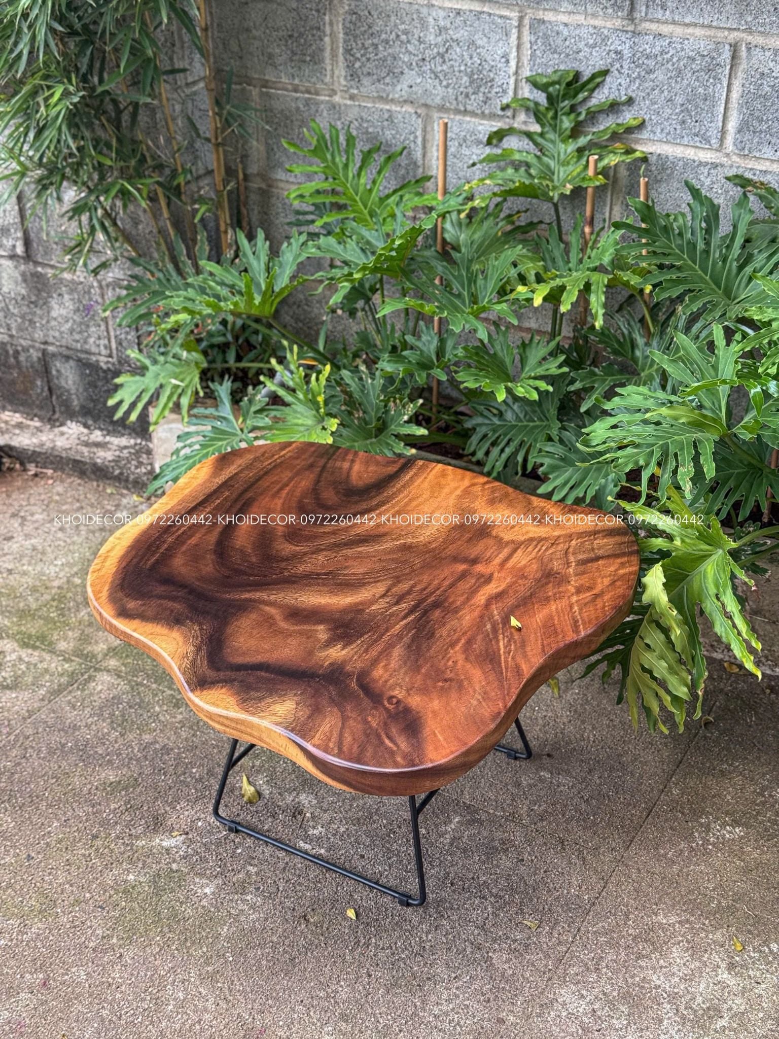  BÀN GỖ ME TÂY 80 x 75 x 4,5 cm 