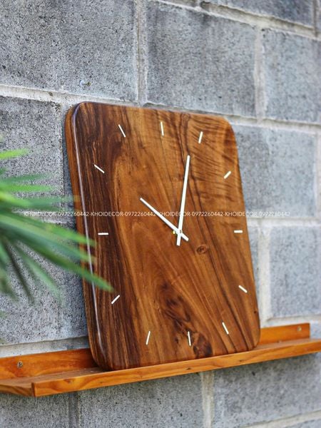  ĐỒNG HỒ GỖ ME TÂY - VUÔNG 