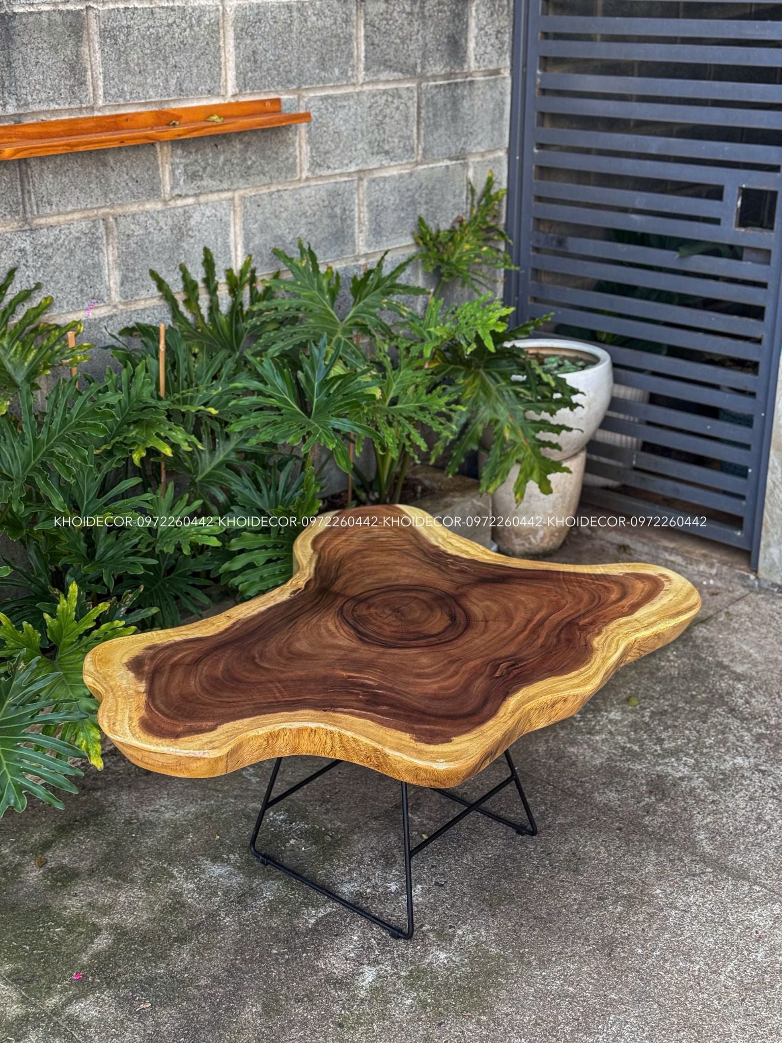  BÀN GỖ ME TÂY 116 x 102 x 7 cm 