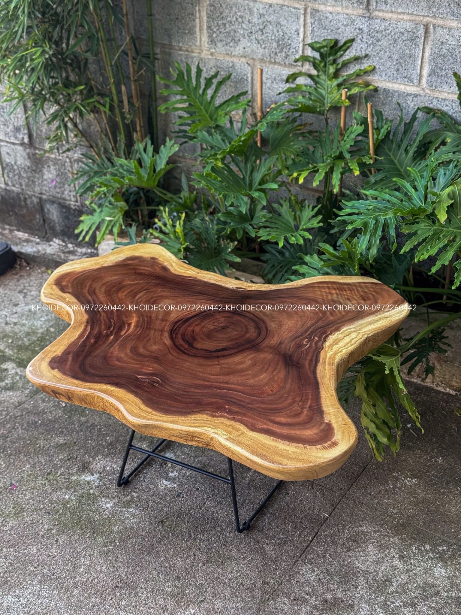  BÀN GỖ ME TÂY 116 x 102 x 7 cm 