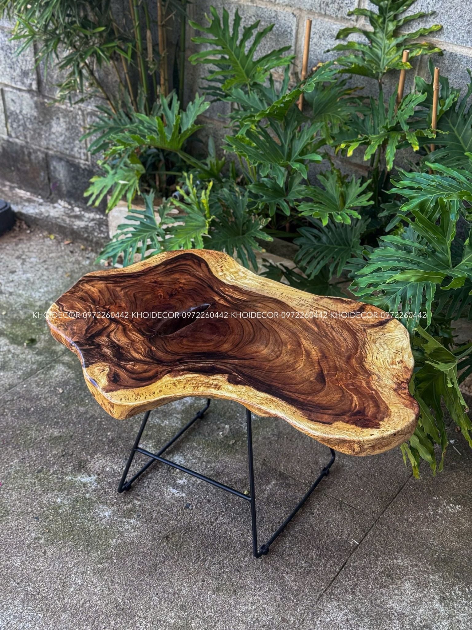  BÀN GỖ ME TÂY 90 x 66 x 5 cm 