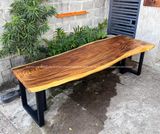  BÀN GỖ ME TÂY 270 x 80-90 x 8 cm 