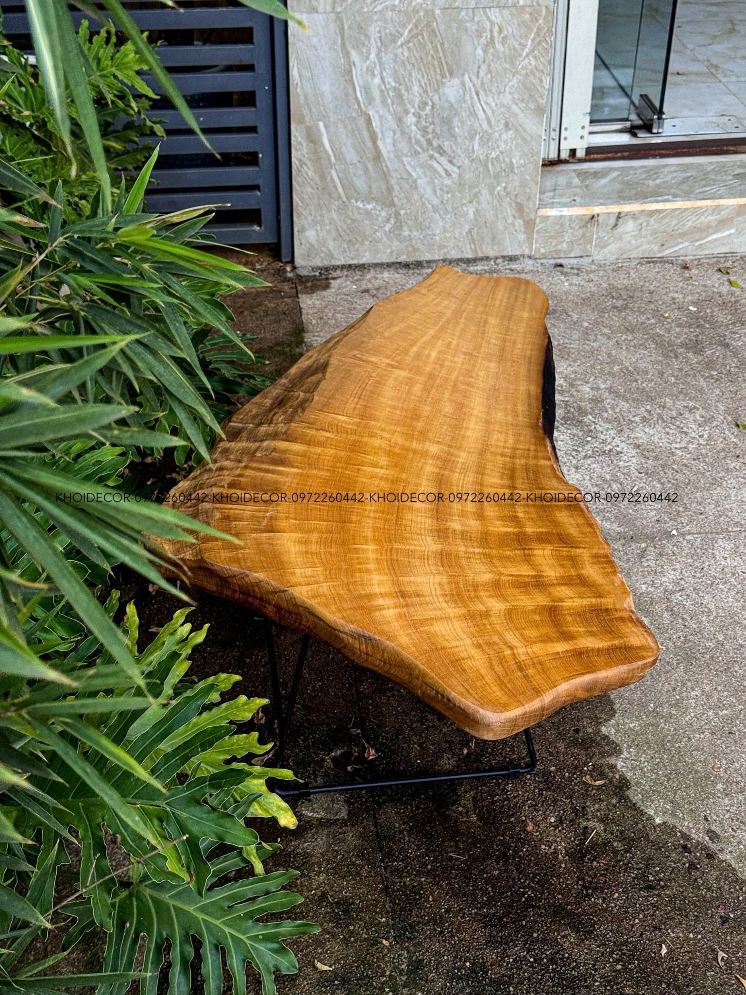  MẶT BÀN LŨA DỖI VÀNG - 110 x 60 x 4.5 cm 
