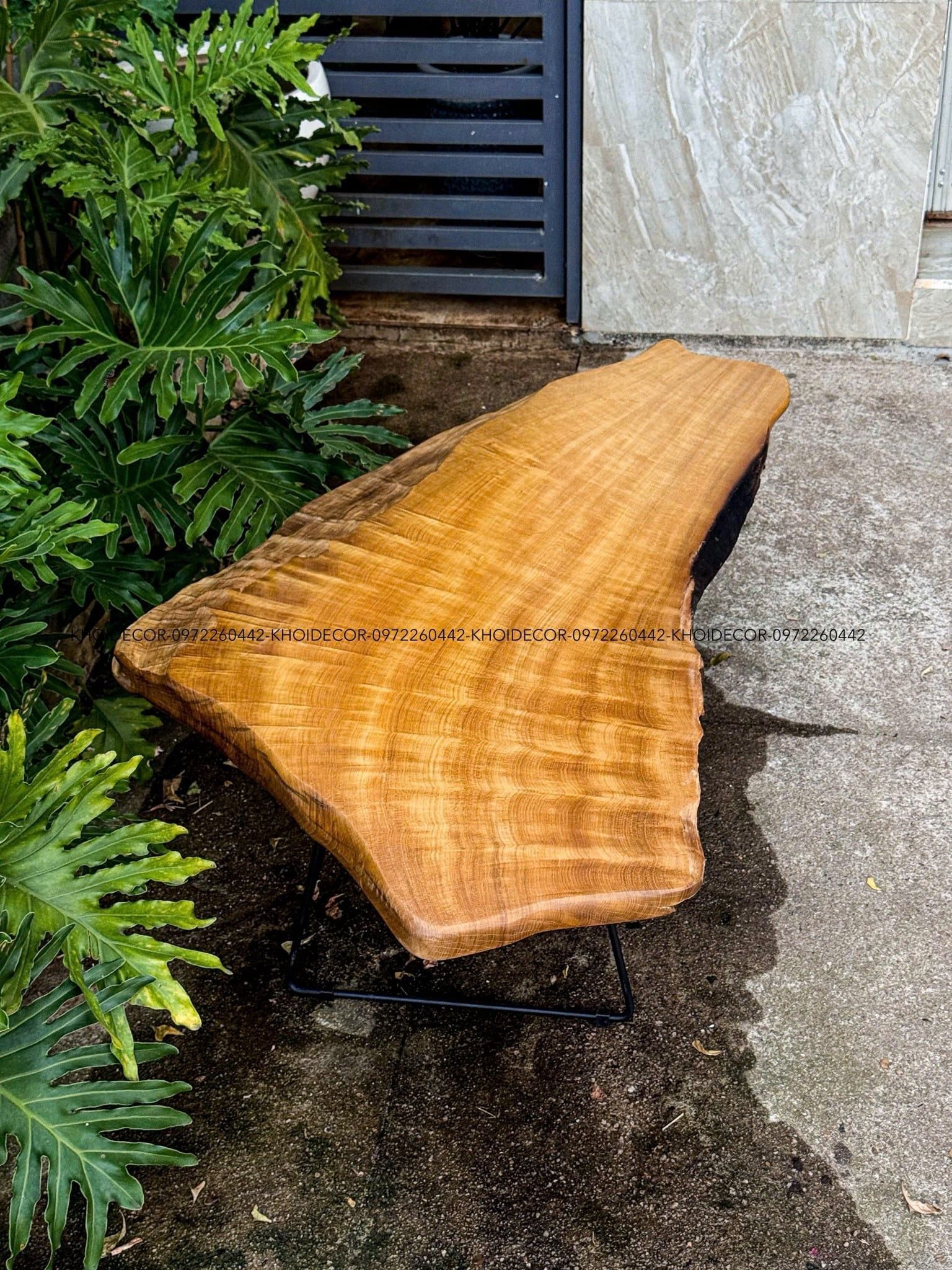  MẶT BÀN LŨA DỖI VÀNG - 110 x 60 x 4.5 cm 