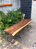  BÀN GỖ ME TÂY 160 x 48-52 x 5 cm 
