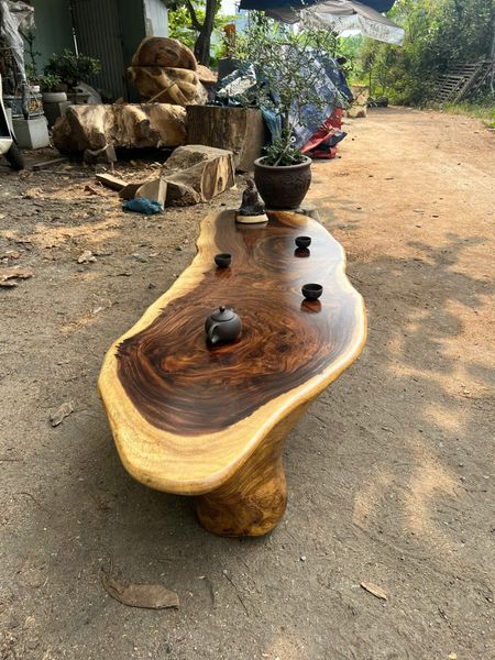  BÀN TRÀ GỖ ME TÂY N155 x R52 x C32 cm 