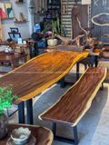  BÀN GỖ ME TÂY 270 x 80-90 x 8 cm 
