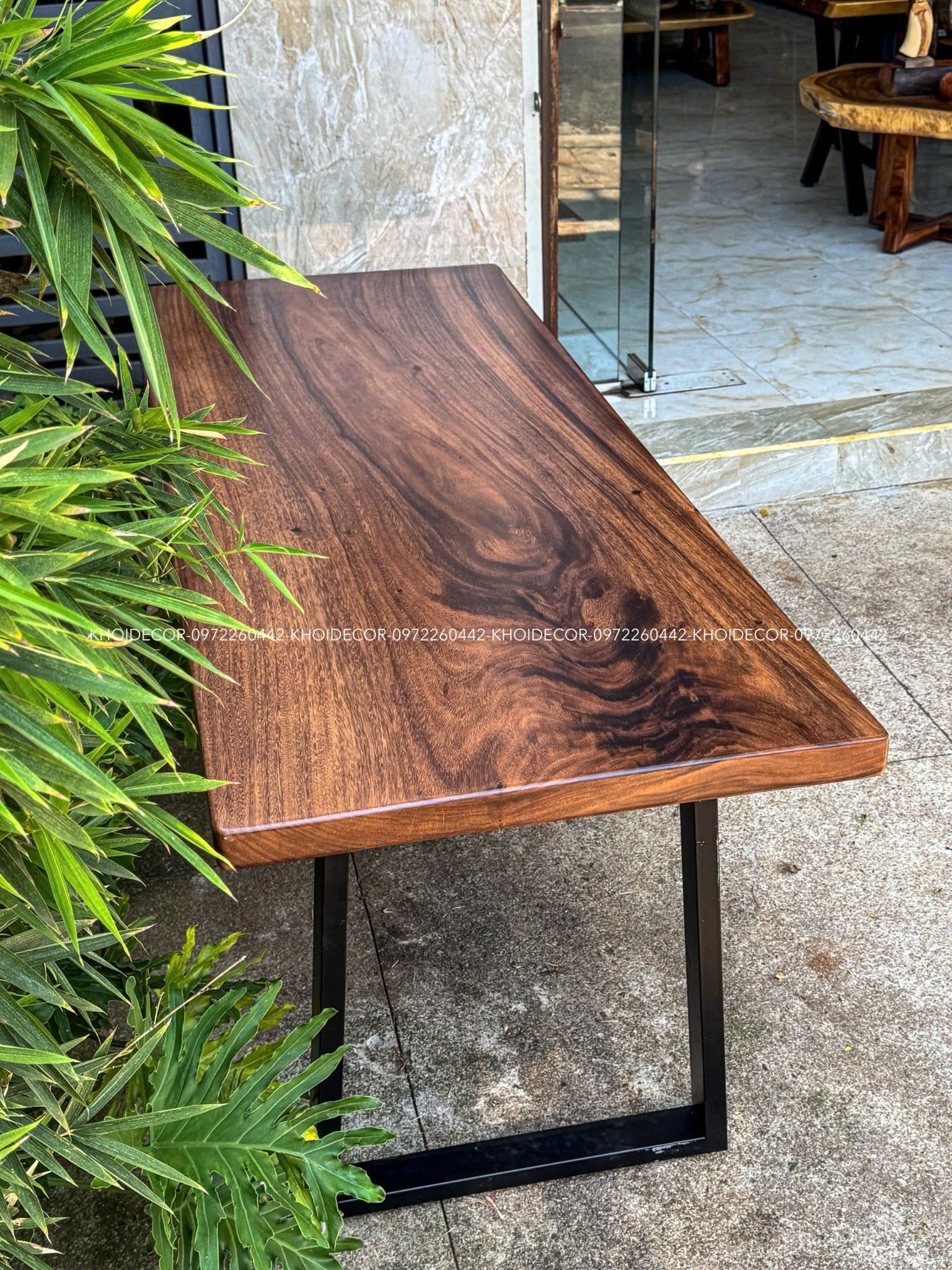  BÀN GỖ ME TÂY 181 x 71 x 5  cm 