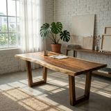  BÀN GỖ ME TÂY 180 x 74-76-86 x 5 cm 