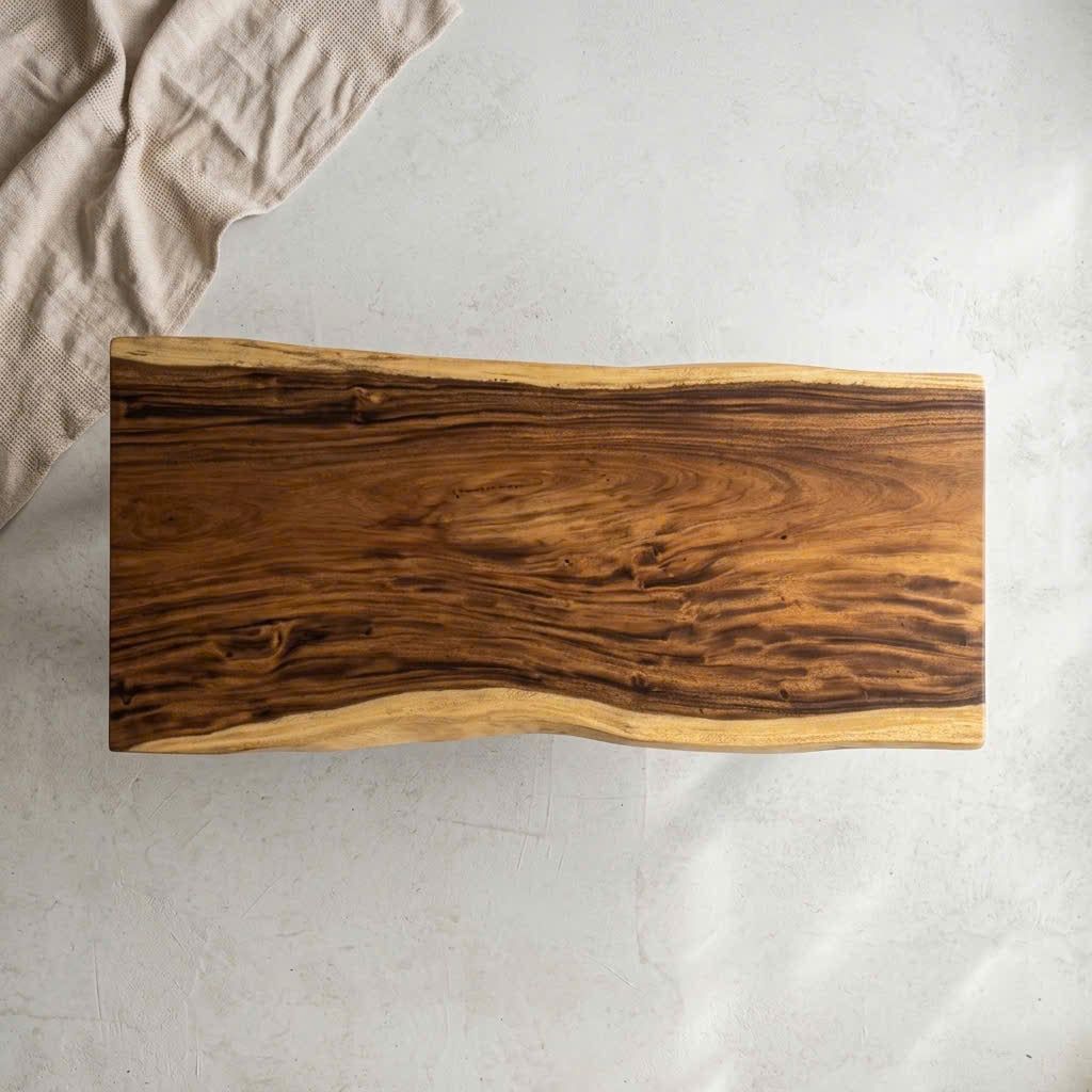  BÀN GỖ ME TÂY 180 x 74-76-86 x 5 cm 