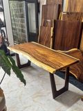  BÀN GỖ ME TÂY 180 x 74-76-86 x 5 cm 