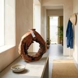  BÌNH LŨA GỖ HƯƠNG - C47 x N38 x D10 cm 