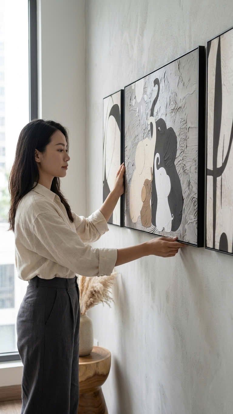  TRANH DECOR: GIA ĐÌNH VOI 
