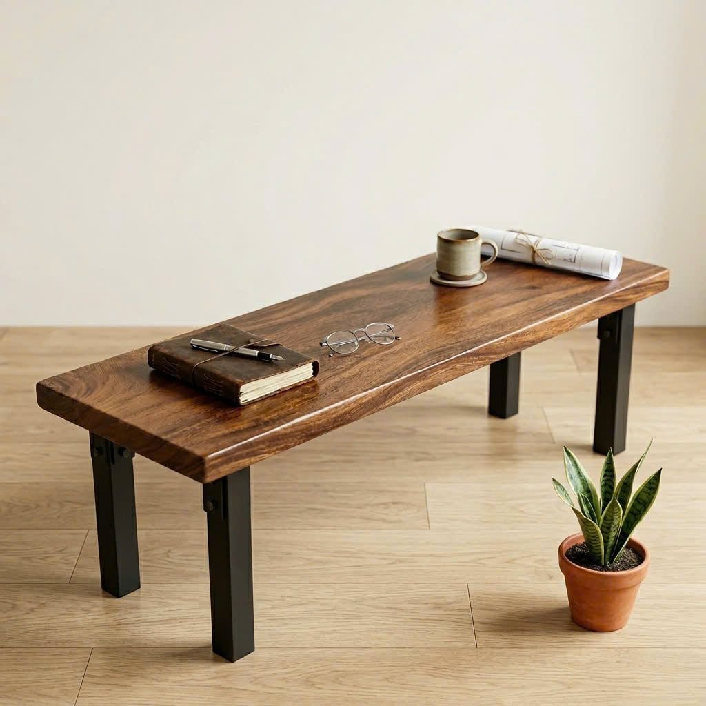  MẶT BÀN GỖ ME TÂY 145 x 40 x 5 cm 