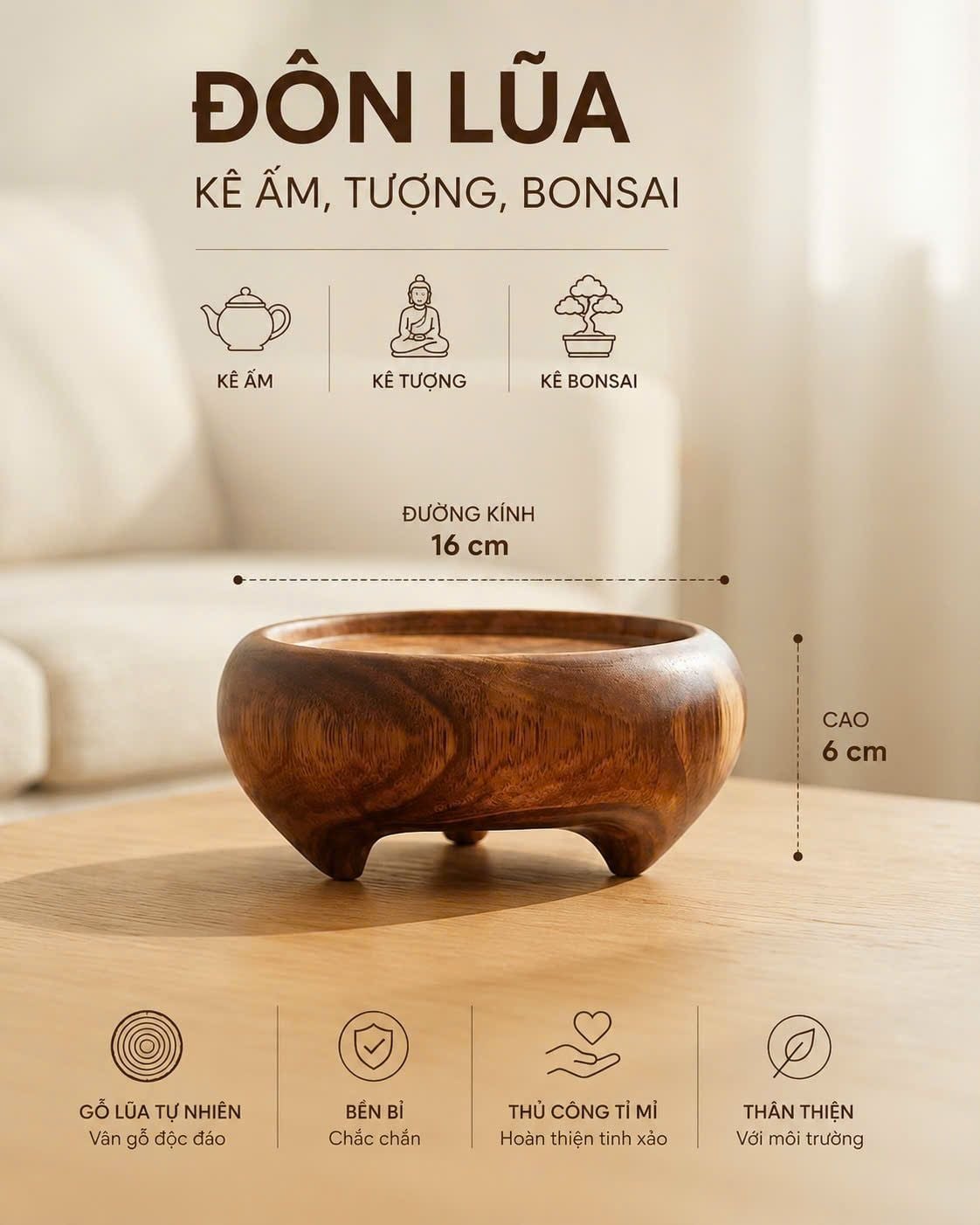  ĐÔN KÊ TƯỢNG - ẤM - BONSAI 