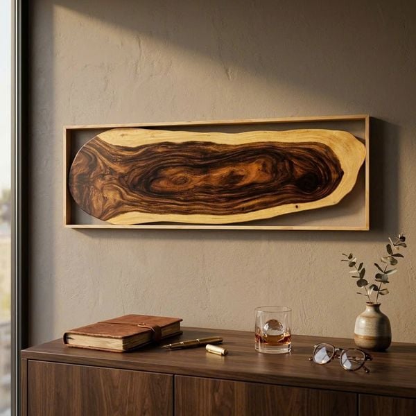  TRANH DECOR GỖ ME TÂY - N180 x R58 x D6 cm 