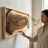  TRANH DECOR GỖ ME TÂY - N180 x R58 x D6 cm 