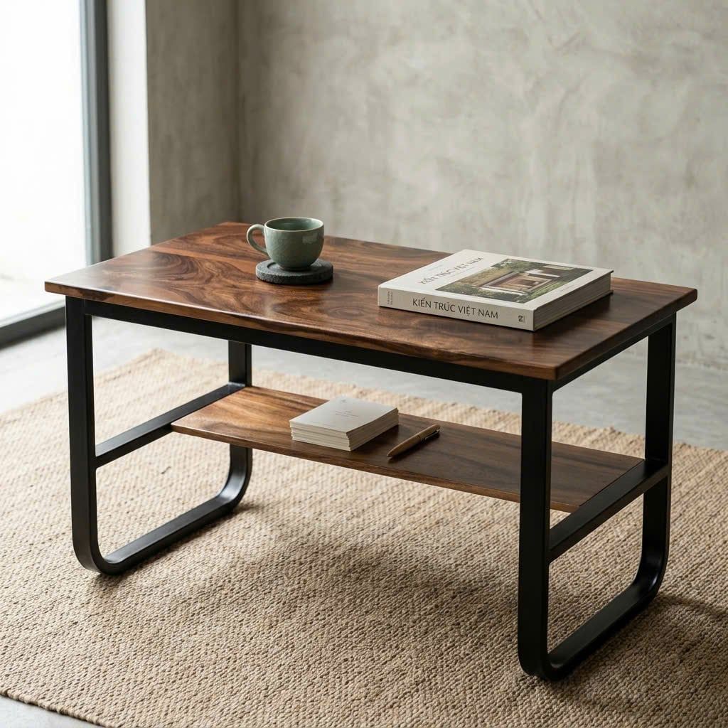  BÀN HỌC GỖ ME TÂY 120 x 60 x 3 cm 