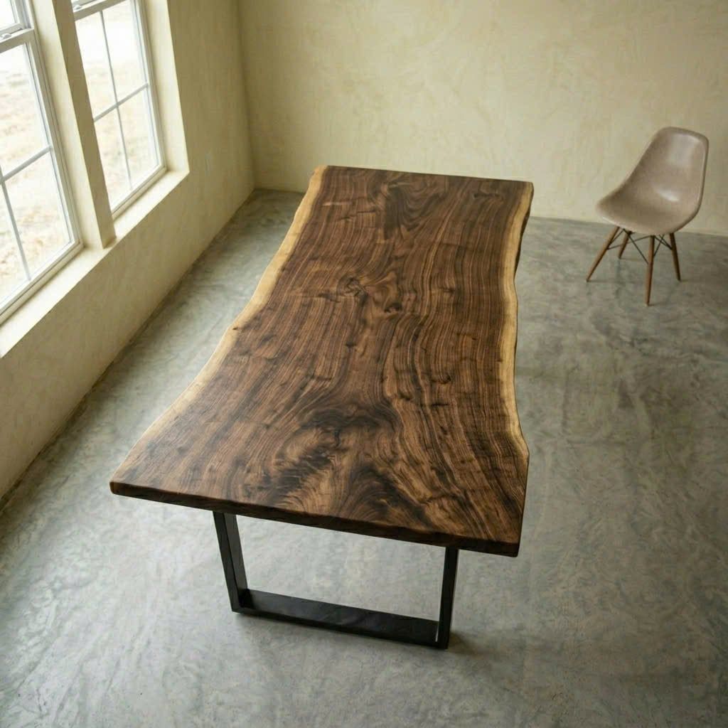  BÀN GỖ ME TÂY 180 x 74-70-84 x 5 cm 