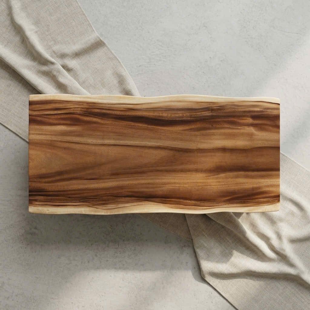  BÀN GỖ ME TÂY - N120 x R54-55 x D3 cm 