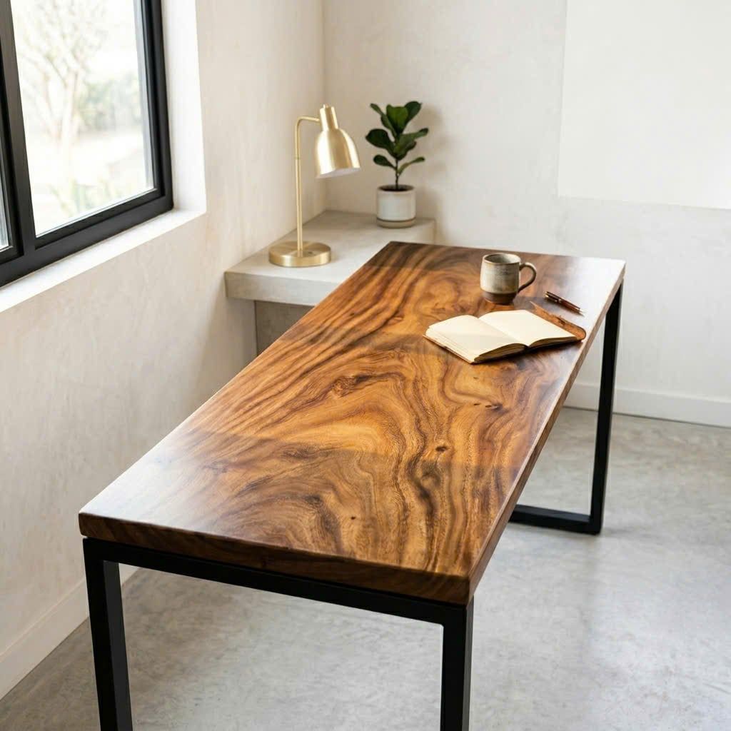  BÀN GỖ ME TÂY - N170 x R62 x D5 cm 