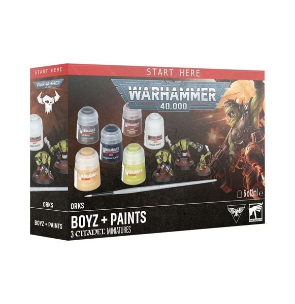  ORKS: BOYZ + PAINTS/PEINTURES 
