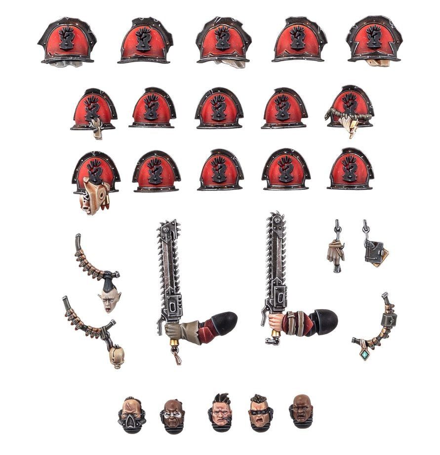  CHAOS SPACE MARINES: RED CORSAIRS UPGRADES AND TRANSFERS 