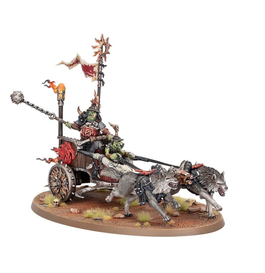  GLOOMSPITE GITZ: SNARLBOSS ON WAR-WHEELA 