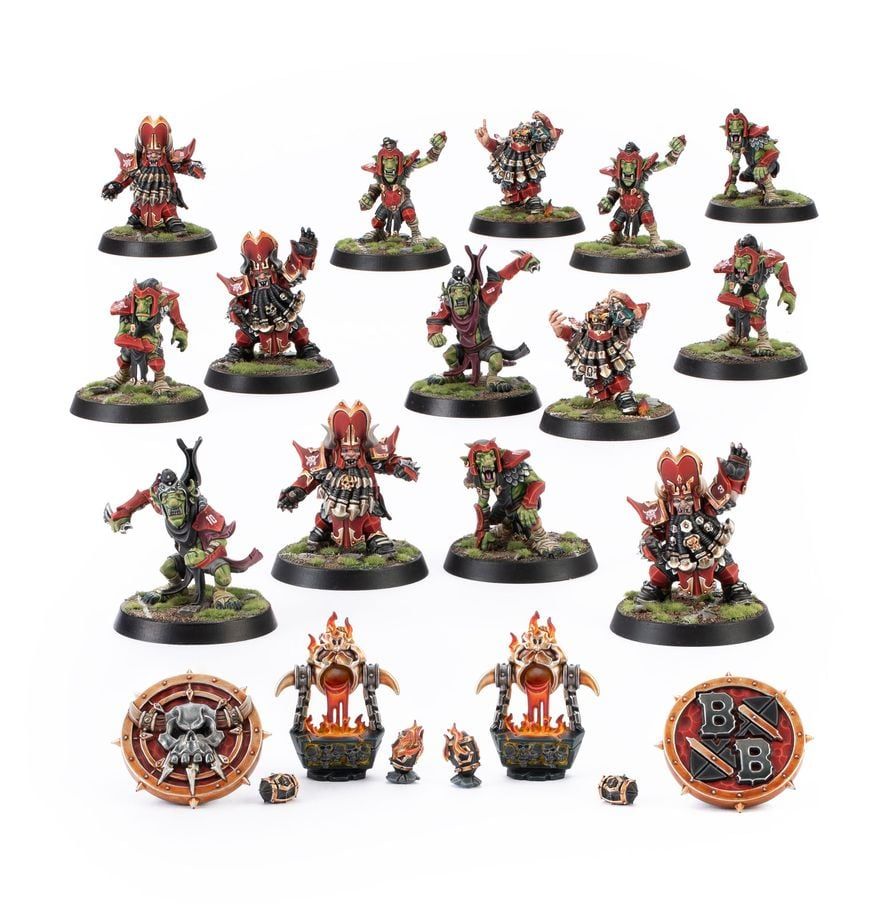  CHAOS DWARF BLOOD BOWL TEAM - THE ZHARR-NAGGRUND ZIGGURATS 